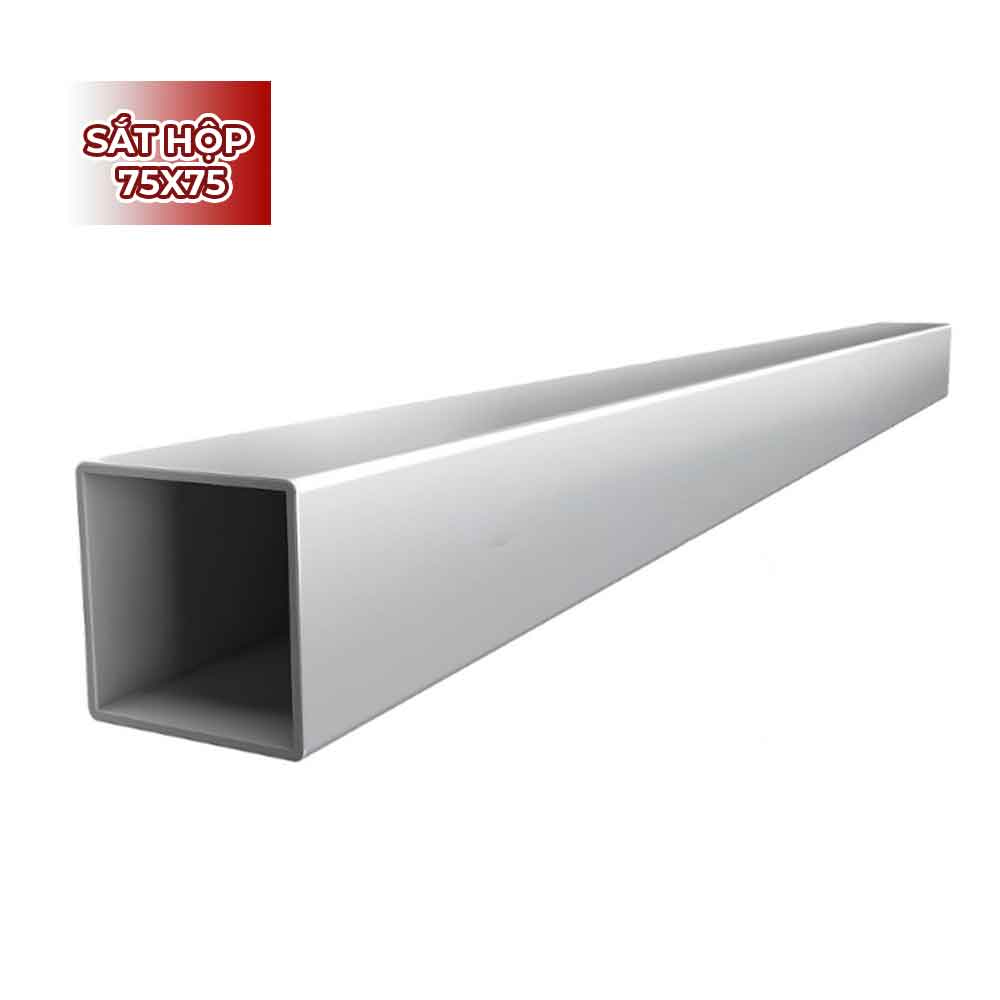 Sắt hộp vuông 75x75x6m mạ kẽm